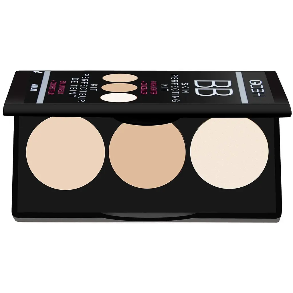 Палетка консилеров Gosh BB Skin Perfecting Kit, оттенок 01 light, 3 х 1.8 г - фото 2