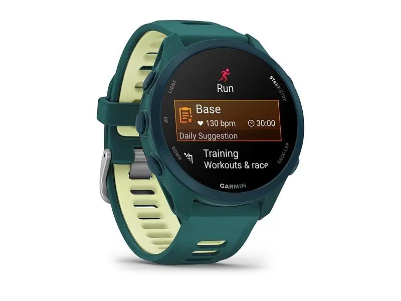 Смарт-годинник Garmin Forerunner 170 Music Teal Green with Teal Green/Citron Band (010-03920-12) - фото 3