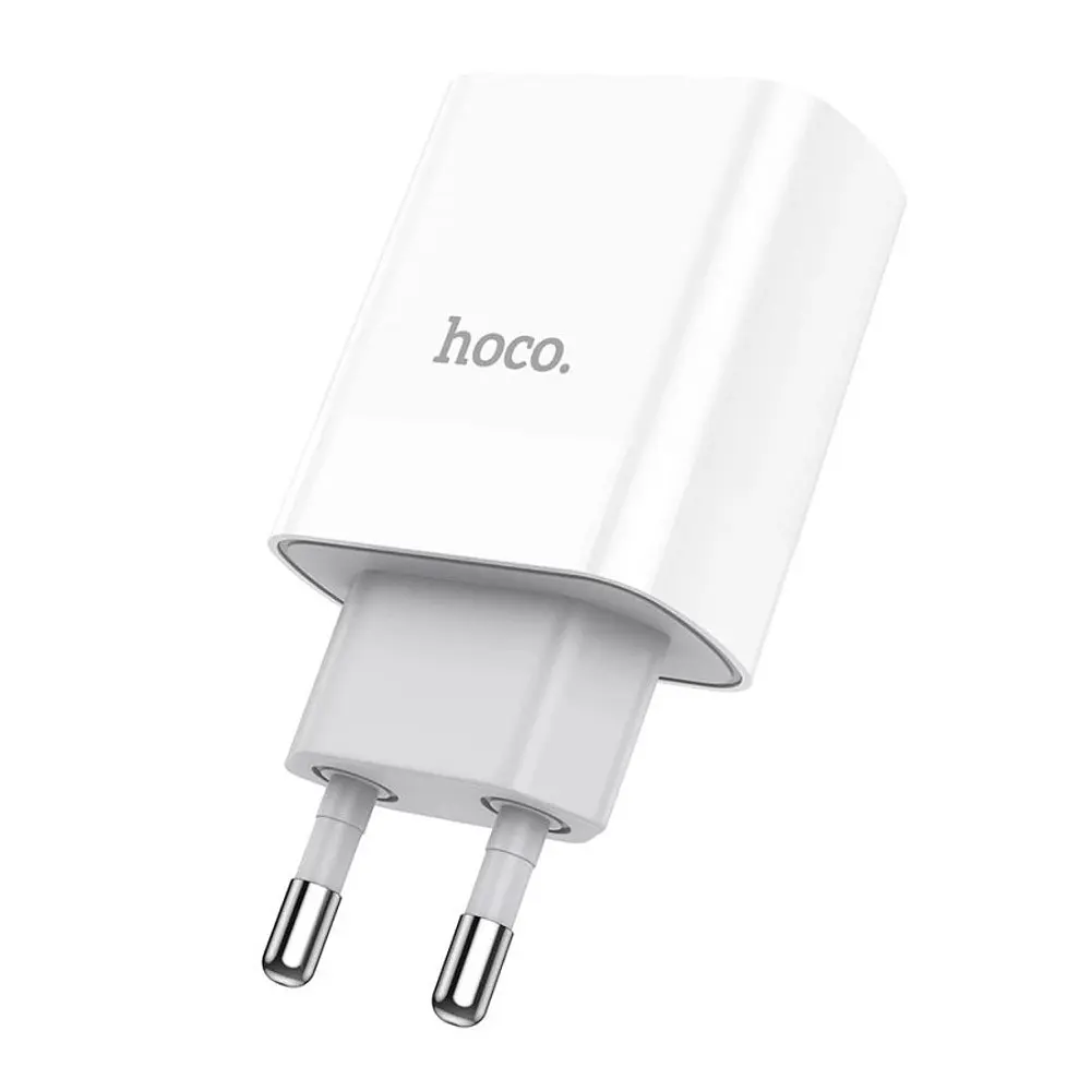 Сітчастий зарядний пристрій HOCO C80A Rapido PD20W+QC3.0 charger(EU) білий