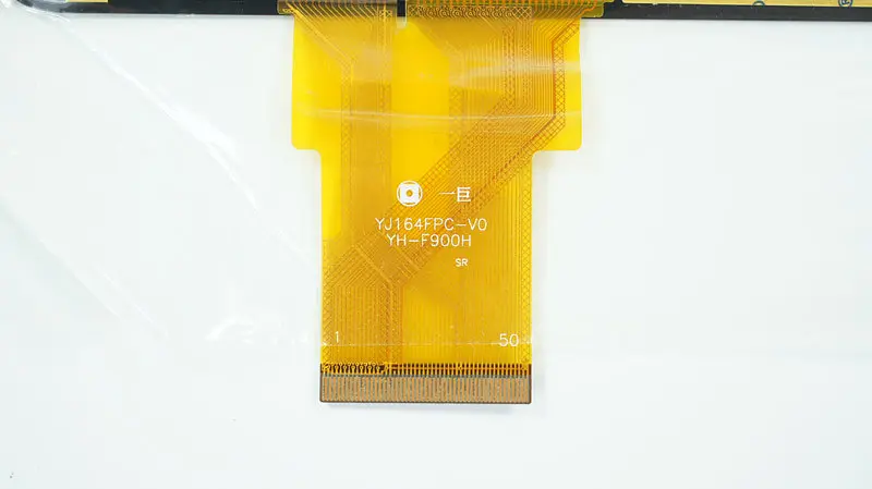 Тачскрін (сенсорне скло) для YH-F900H YJ164FPC-V0 9 зовнішній розмір 232*141 мм робочий розмір 198*112 мм 50 pin чорний - фото 3