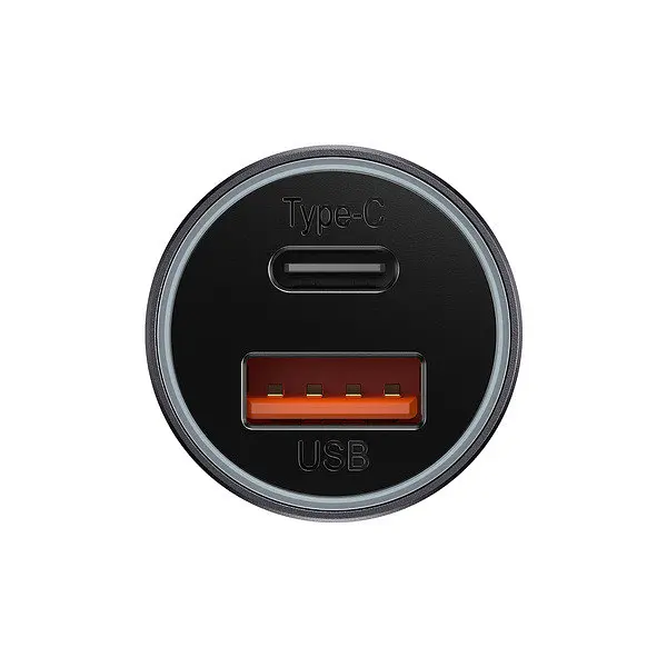 Автомобильное зарядное устройство Baseus Golden Contactor Max Dual Fast Charger Car Charger U+C 60W CGJM000113 - фото 6