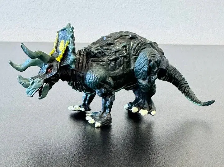 Фигурка динозавра Трицератопс желто-зеленый Dino Toys 56597 - фото 2