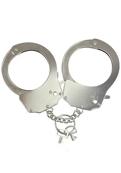 Наручники металеві поліцейські Adrien Lastic Handcuffs Metallic - фото 2