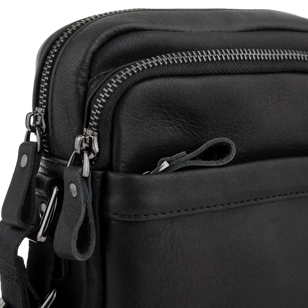 Чоловіча сумка через плече чорна Tiding Bag 6027A - фото 2