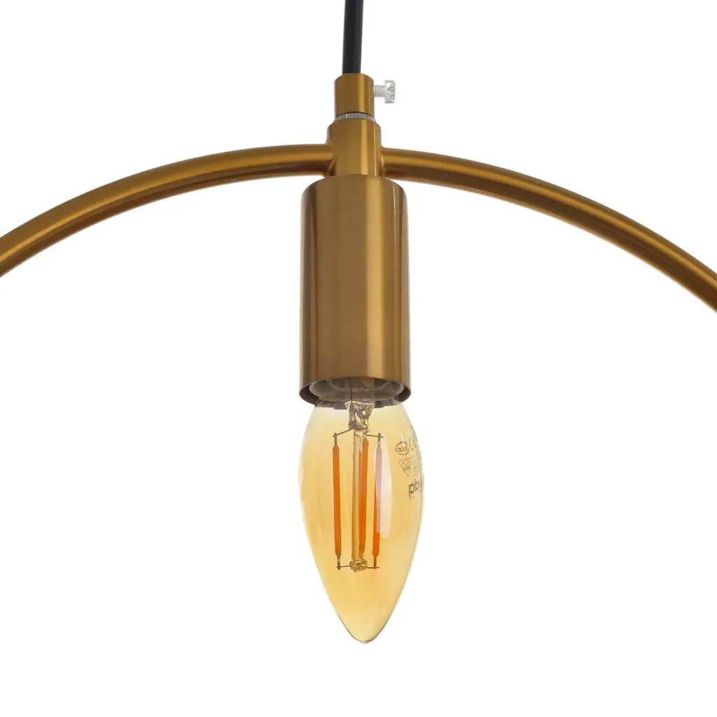 Люстра Brille подвесная лофт E14 40W BZ (BL-856S/1) - фото 7