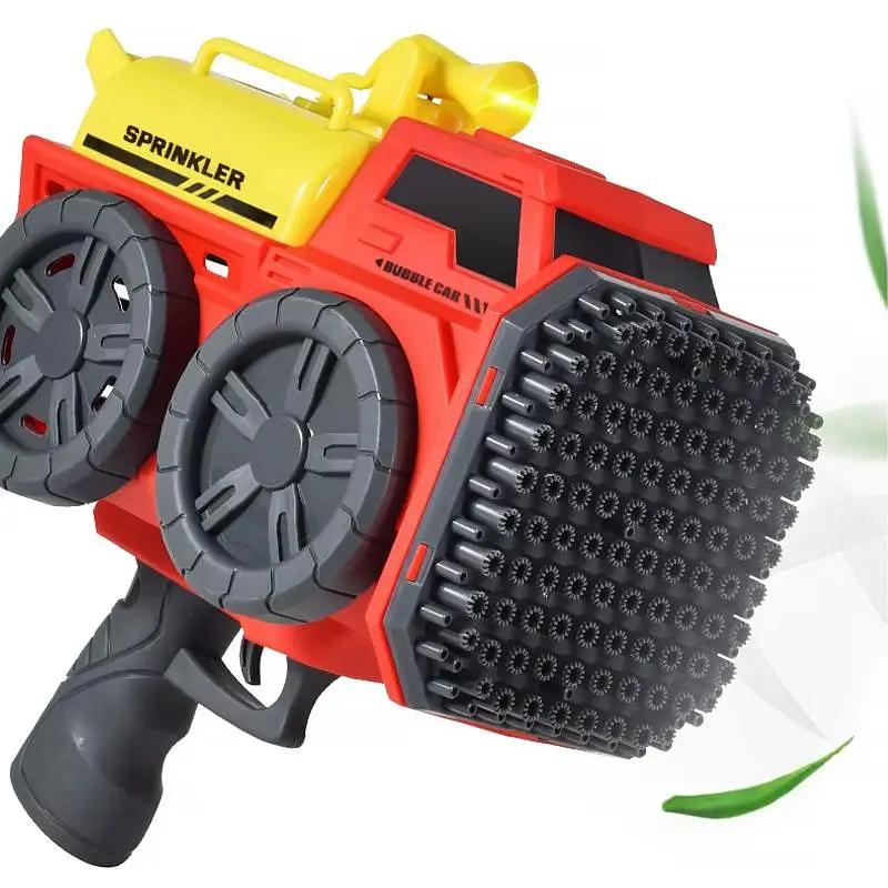 Пістолет з мильними бульбашками SHT KB1295 Truck на 139 отворів + 2xbottle 60ml Red - фото 2