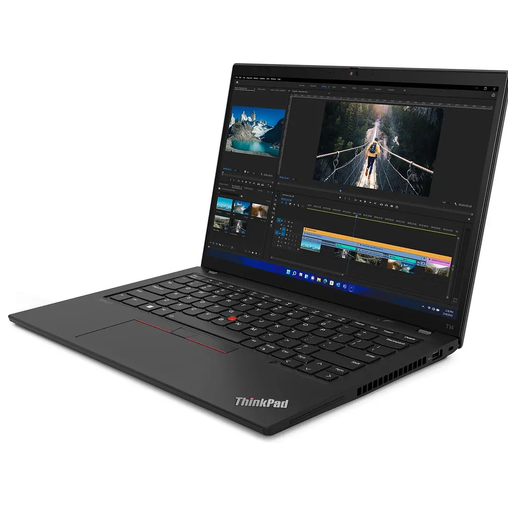 Ноутбук Lenovo ThinkPad T14 Gen 4 (AMD), 14 WUXGA 1920x1200 IPS 500nits Touchscreen, AMD Ryzen 5 PRO 7540U 6- core, 16 GB DDR5, 2TB SSD m2 PCIe, AMD Radeon 740M, Windows 10 Pro, Carbon Fiber Body 1, 35 кг. Чорний - фото 4