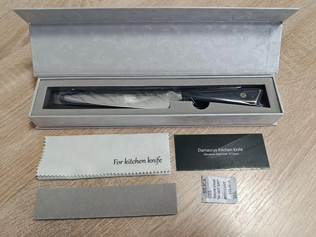 Ніж універсальний Damascus DK-LKB 5007 VG-10 дамаська сталь 67 шарів лезо 13 см - фото 10