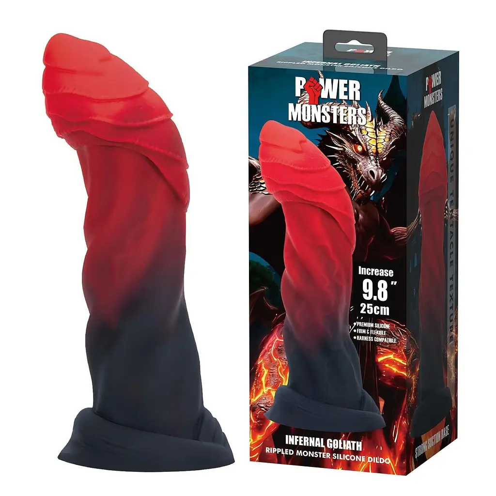 Фалоімітатор Power Monsters Infernal Goliath, 25 см (мульті)