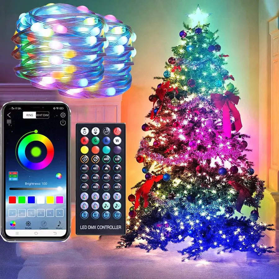 Вуличні вогні 5M Smart Bluetooth App Control ∙ Світлодіодна LED гірлянда 5M Smart з керуванням через додаток - фото 3