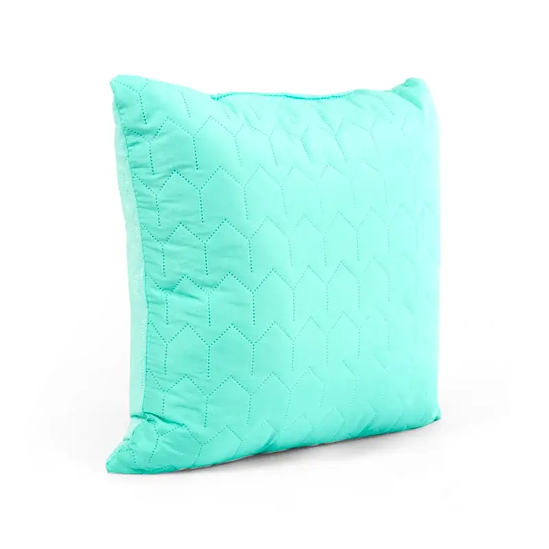 Двостороння декоративна подушка Руно Velour Tiffany зигзаг 40х40 см м'ятна - фото 2