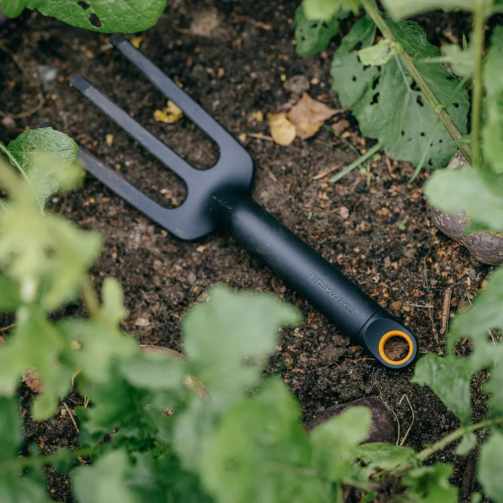 Вилка садова Fiskars Solid 8 см, три зуба, 1000696 (1072103) - фото 4