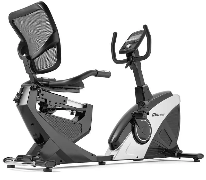 Горизонтальний велотренажер Hop-Sport HS-070L Helix сріблястий iConsole+ - фото 6