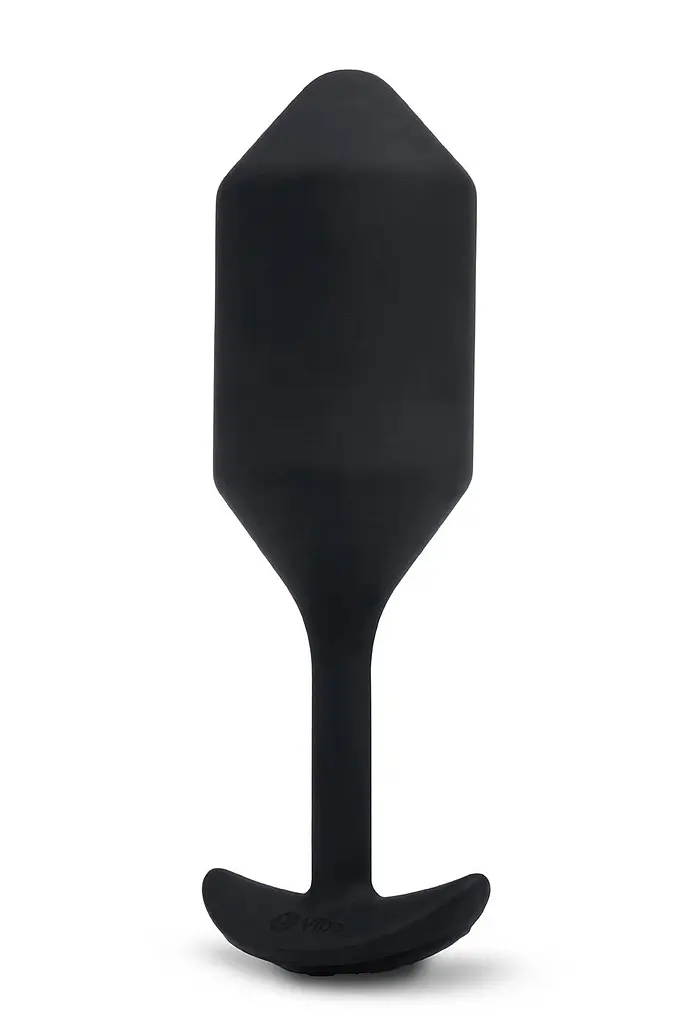 Анальная пробка с вибрацией B-Vibe Vibrating Snug Plug 4, 15 см (черный) - фото 5