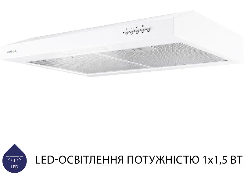 Витяжка Minola HPL 612 WH - фото 4