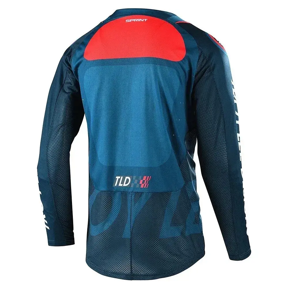 Велоджерси Troy Lee Designs Sprint Jersey Drop In L Slate Blue (1106-323326024) - фото 2