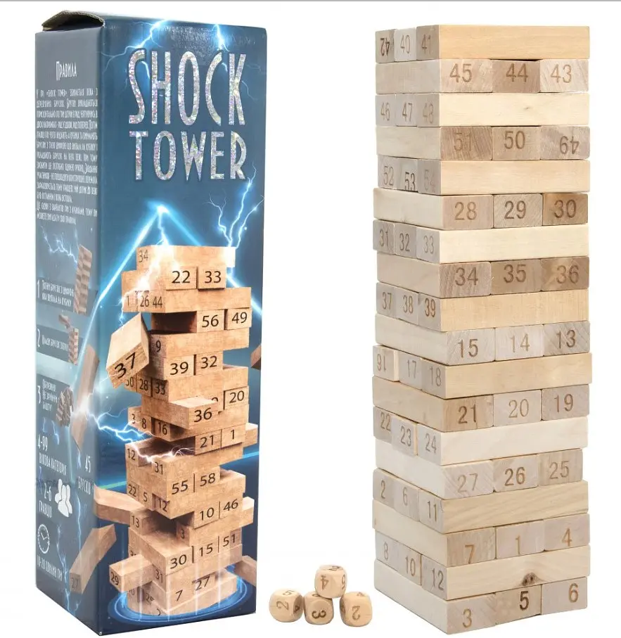Настільна гра Strateg Shock Tower Шок Товер Дженга (30858) - фото 3