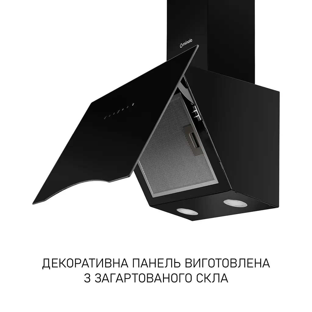 Витяжка декоративна похила MINOLA HVS 6812 BL 1200 LED - фото 5