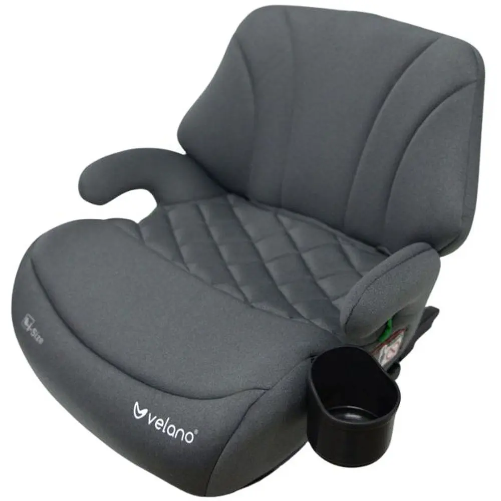 Бустер VELANO Gravo i-Size 125-150 см Isofix з підстаканником grey (48145) - фото 2