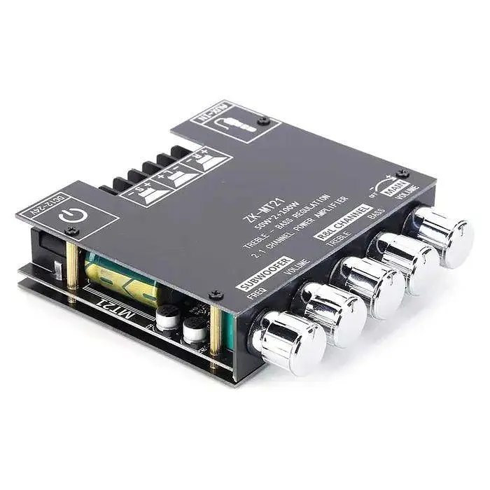 Підсилювач потужності ZK-MT21 Bluetooth + ресивер сабвуфера