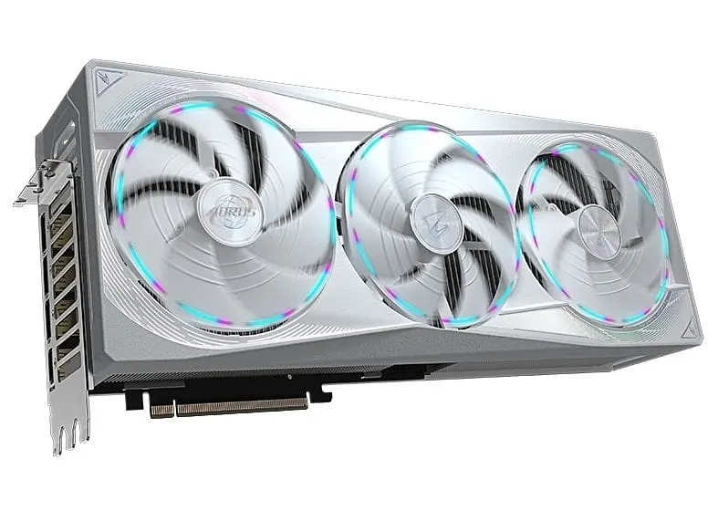 Відеокарта GF RTX 5080 16GB GDDR7 Aorus Master Ice Gigabyte (GV-N5080AORUSM ICE-16GD) - фото 4