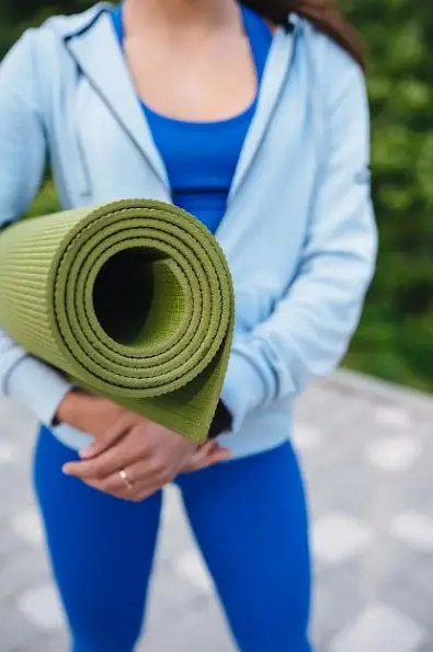 Килимок для йоги та фітнесу Power System PS-4014 PVC Fitness-Yoga Mat Green (173x61x0.6) (PS-4014_Green) - фото 8