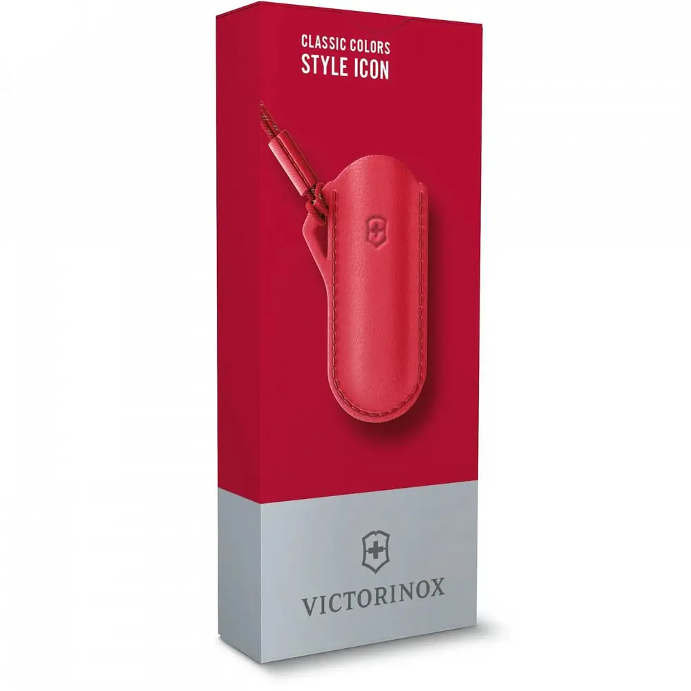 Чохол Victorinox 58мм шкір.черв Style Icon для Classic Colors 1-2шари - фото 3