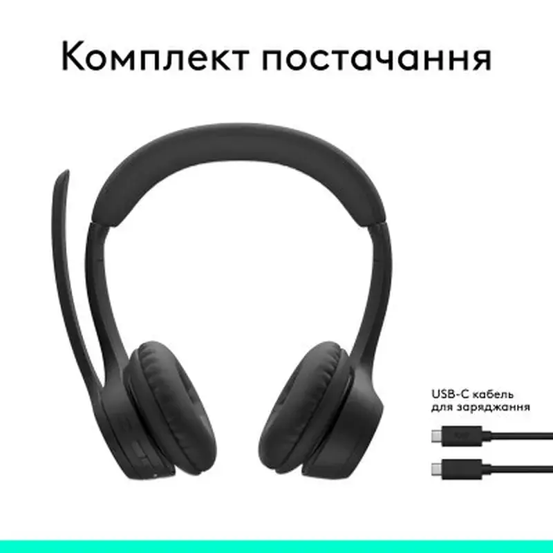 Навушники Logitech Zone 300 Bluetooth Graphite (981-001407) - фото 10