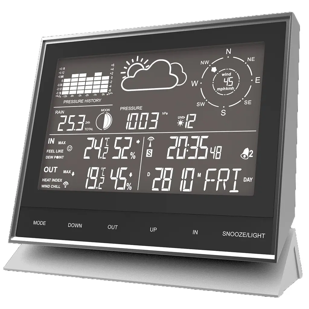 Метеостанція Technoline WS1700 Black (WS1700), Чорний - фото 2