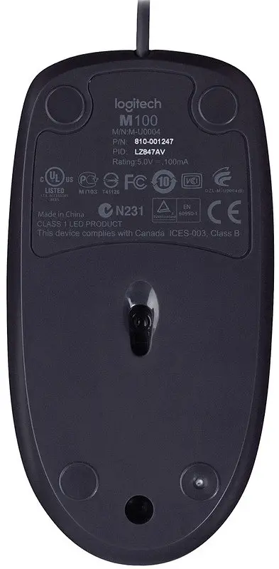 USB миша Logitech M100 black (910-006652) UA - фото 4