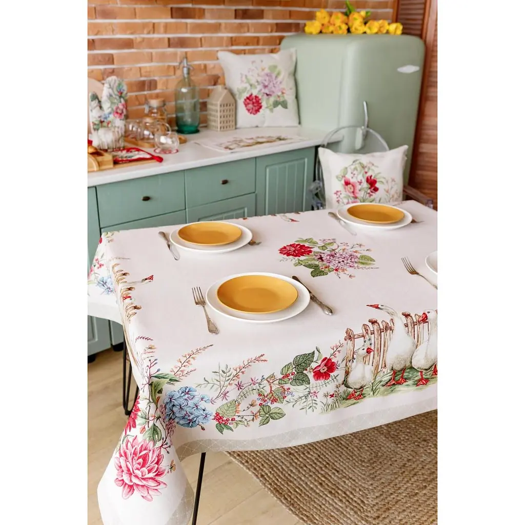 Скатертина Прованс Гуси прямокутна 180х135 см (34097) - фото 11