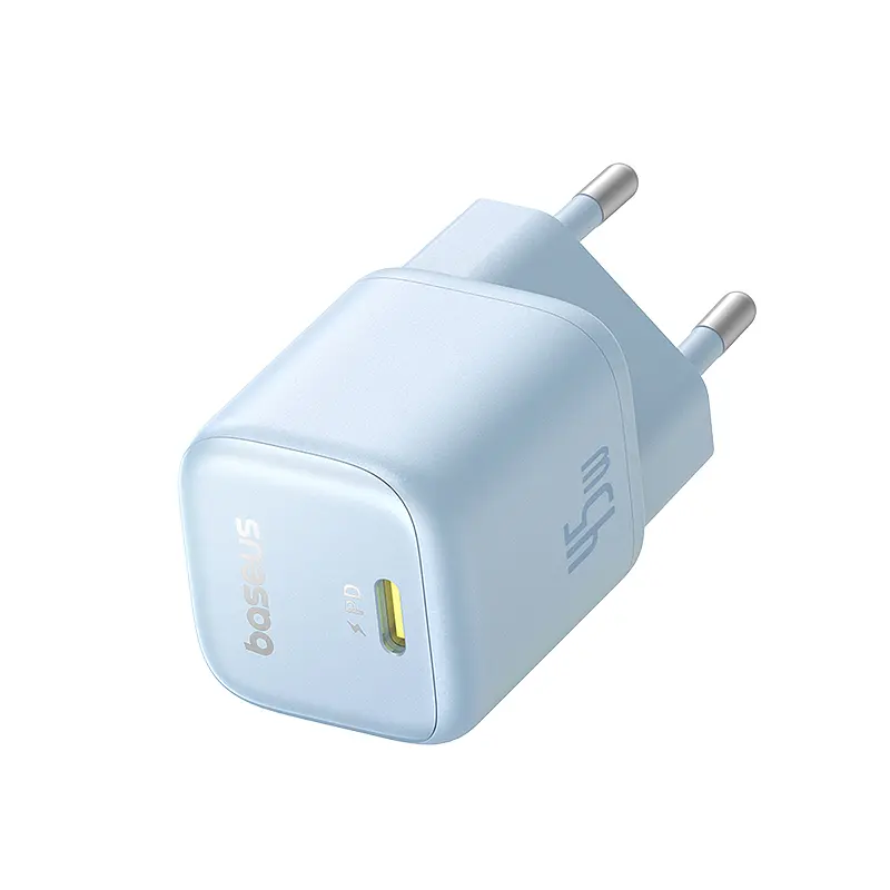 Мережевий зарядний пристрій Baseus PicoGo GaN Fast Charger 1C 45W EU Galaxy Blue (P10176800313-00) - фото 5