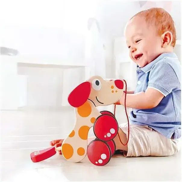 Деревянная каталка Hape Песик (E0347) - фото 4