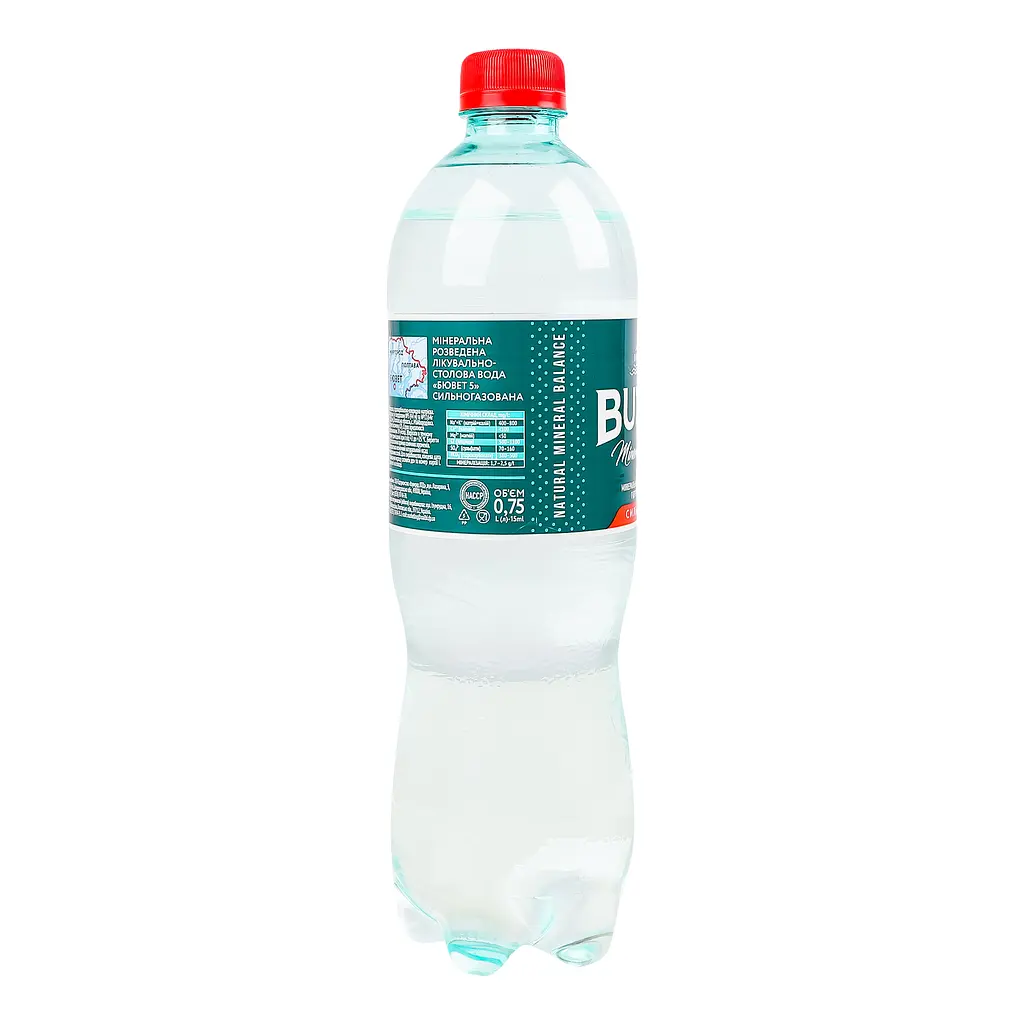 Вода Buvette №5 сильногазована 0.75 л - фото 2