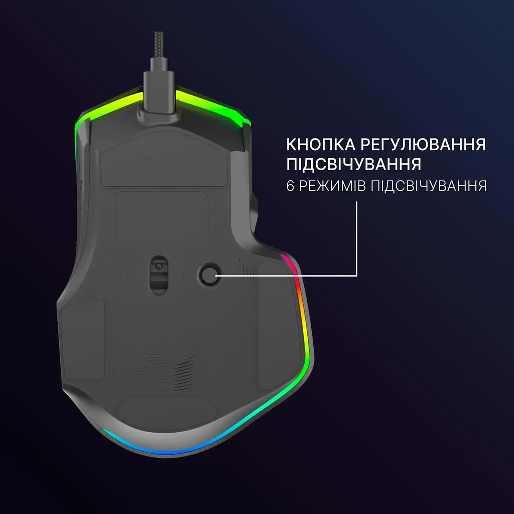 Мышь GamePro GM560 RGB USB Black (GM560) - фото 9