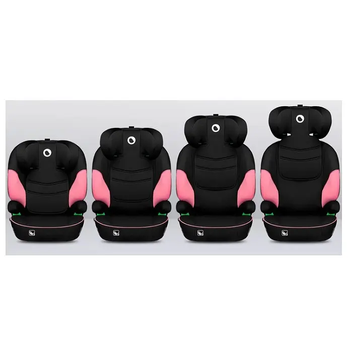 Автокресло Lionelo Lars I-Size Pink Baby, 15-36 кг, черное с розовым (LO-LARS I-SIZE PINK BABY) - фото 8