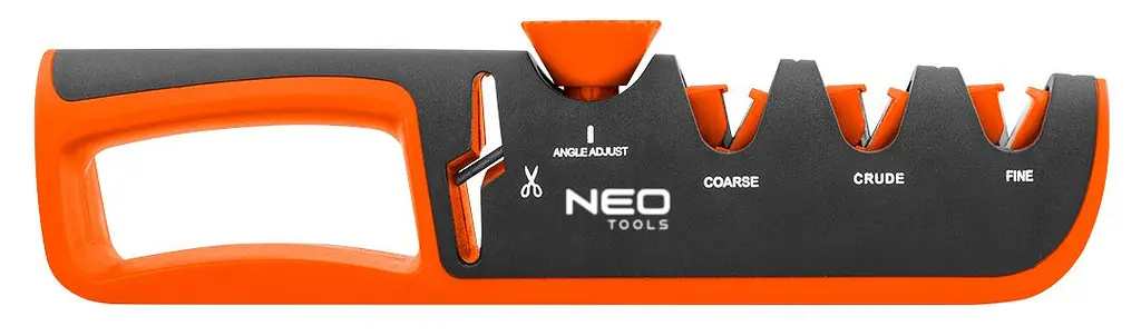 Neo Tools Точилка для ножей и ножниц, регулируемый угол заточки, 3 этапа заточки - фото 7