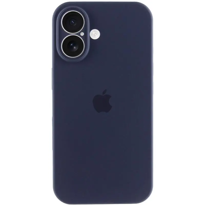 Чохол Silicone Case Full Camera Protective (AA) для Apple iPhone 17 (6.3) Темно-синій / Midnight blue - фото 2