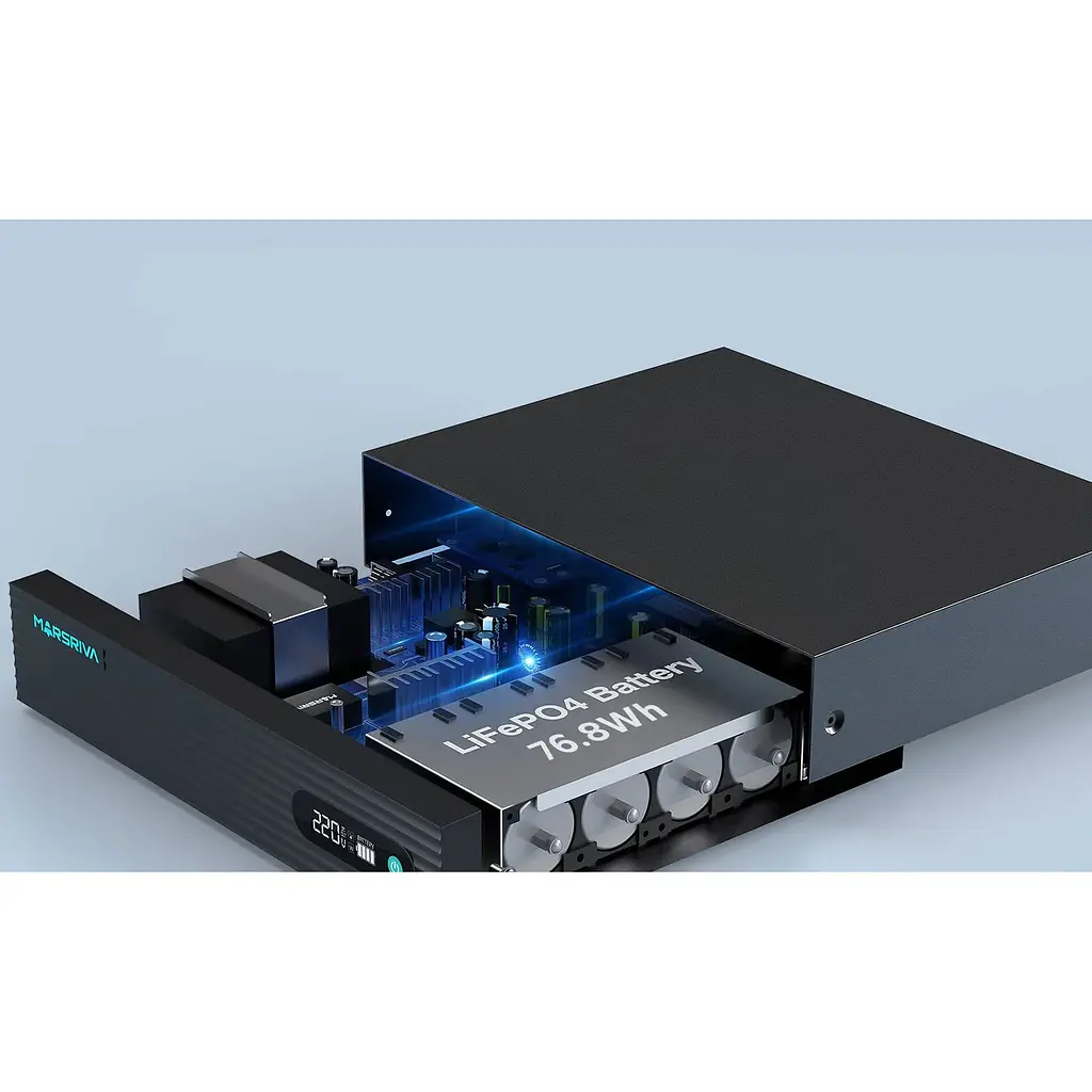 ИБП Marsriva DC UPS KP9 Pro 240VAC 12xDC+PoE24VGigabit1A+USB, 14V/16V/19V/24V/48V/53V 100W 24000mAh - фото 6