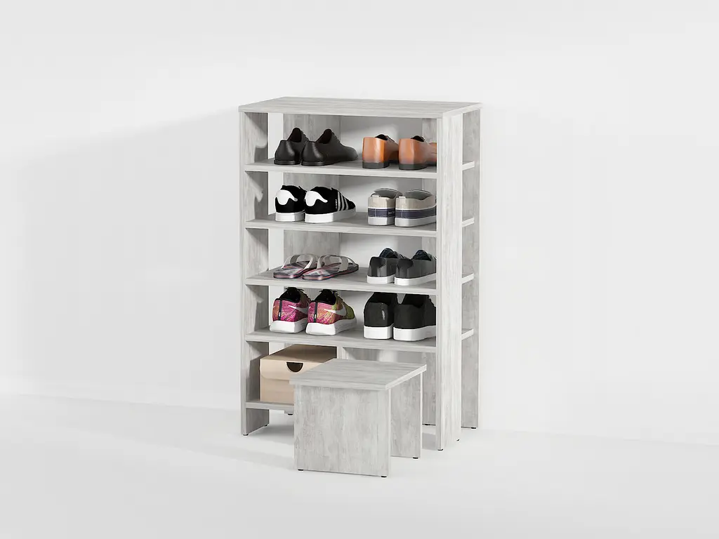 Полиця для взуття Flamecame табуретка з ДСП II O-2 - фото 6