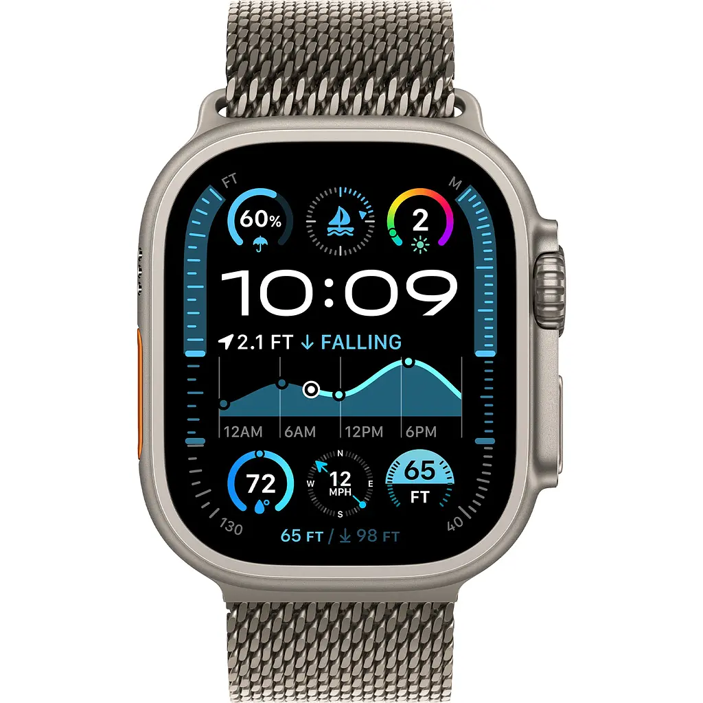 Смарт-годинник Apple Watch Ultra 2 49mm Natural Titanium Case with Natural Titanium Milanese Loop Medium (MX5R3) [114925] - фото 2