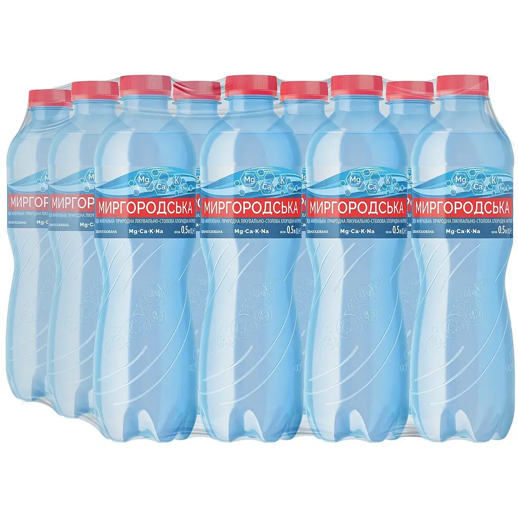Упаковка минеральной воды Миргородская сильногазированная 6 л (0.5 л x 12 шт.) - фото 6