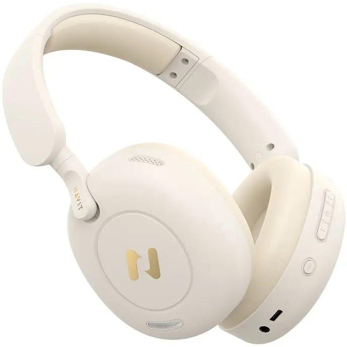 Навушники накладні бездротові Havit HV-H655BT PRO ANC beige (HV-H655BT PRO) - фото 5