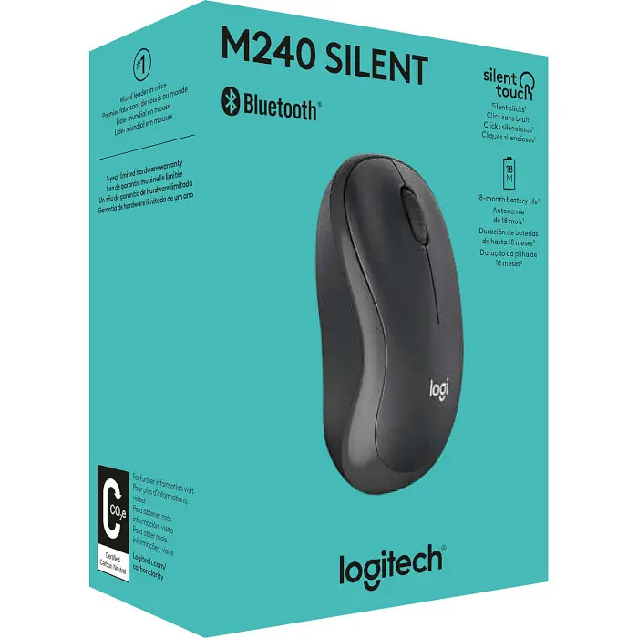 Миша Logitech M240 Silent Graphite - фото 6