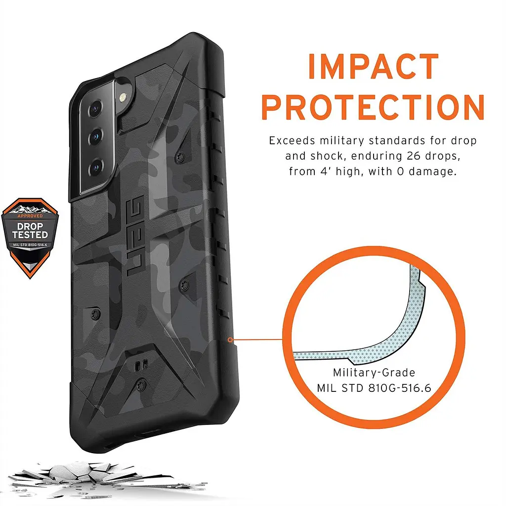 Чохол протиударний UAG Pathfinder SE Original (212827114061) для Samsung Galaxy S21 Plus (6.7") Midnight Camo - фото 9