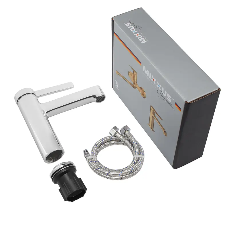 Смеситель для умывальника Mixxus Premium Verdi 001 (Nut) MI8240, Хром - фото 2