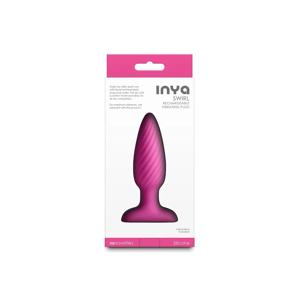 Анальна пробка з вібрацією NS Novelties INYA - Swirl - фото 4