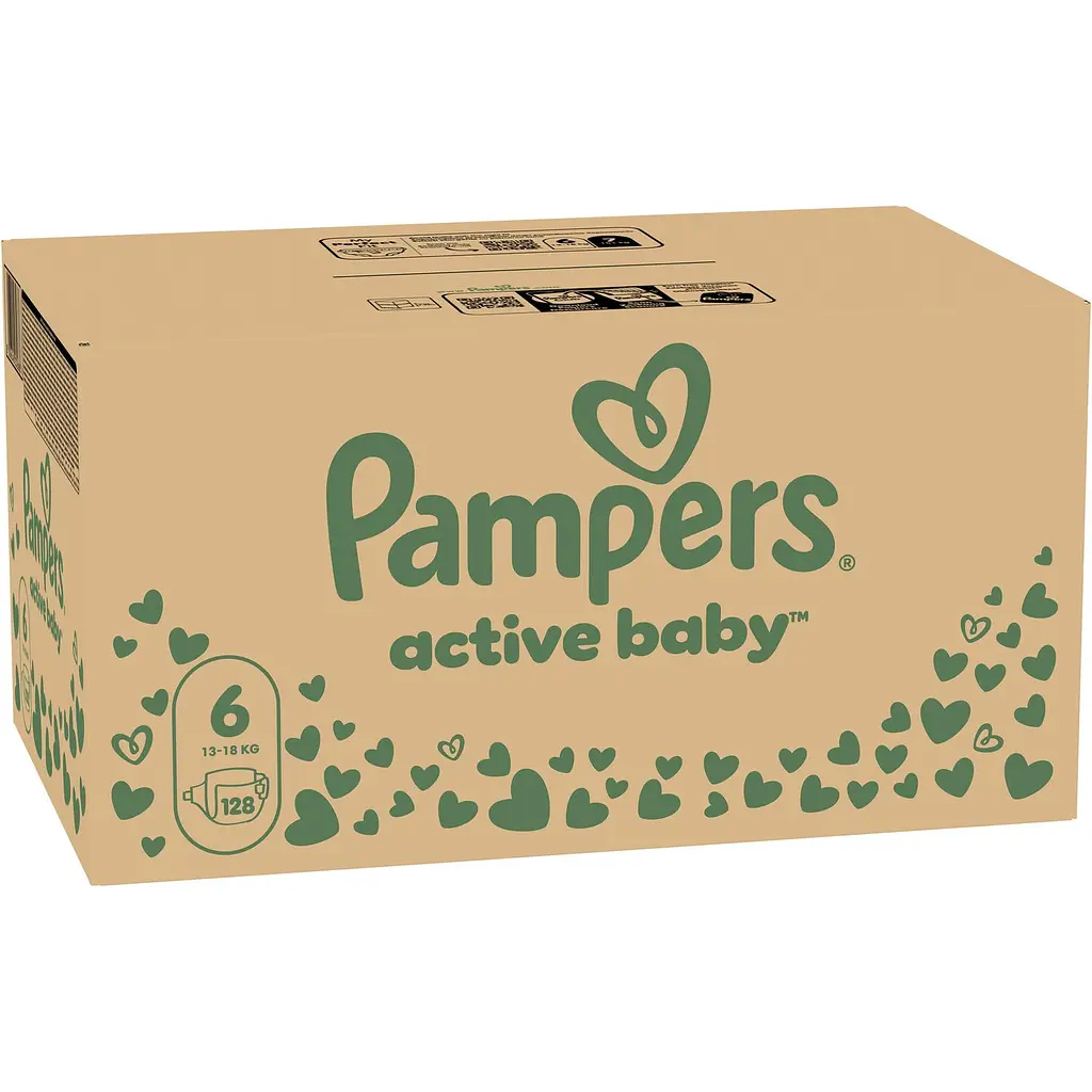 Уценка. Подгузники Pampers Active Baby 6 (13-18 кг), набор 128 шт. - фото 2