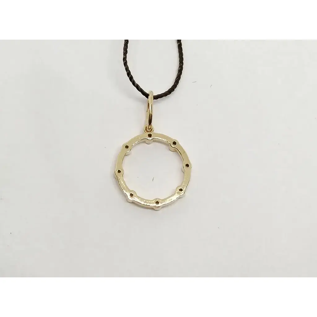 Золота підвіска ЮЗ "Багет" з фіанітами. 9300703 - фото 3