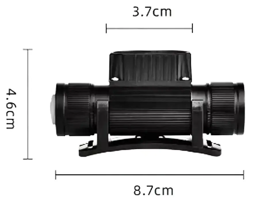 Фонарь налобный аккумуляторный X-Balog SY-5842 фонарик на голову Type-C 18650 2LED - фото 9